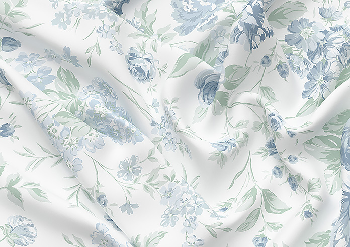 Shabby Chic by Rachel Ashwell Romantic Rose, Blue - Roman Blind - Image 4